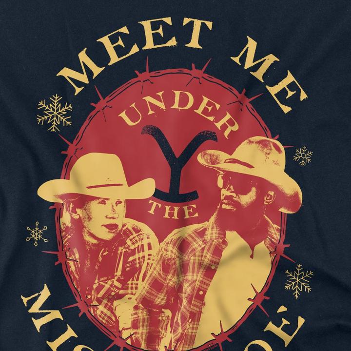 Produktbild Yellowstone Meet Me Under The Mistletoe TShirt weihnachtliches Design (XL)