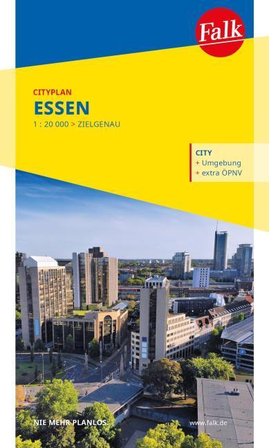 Actual product image Falk City map Essen 1:21,000