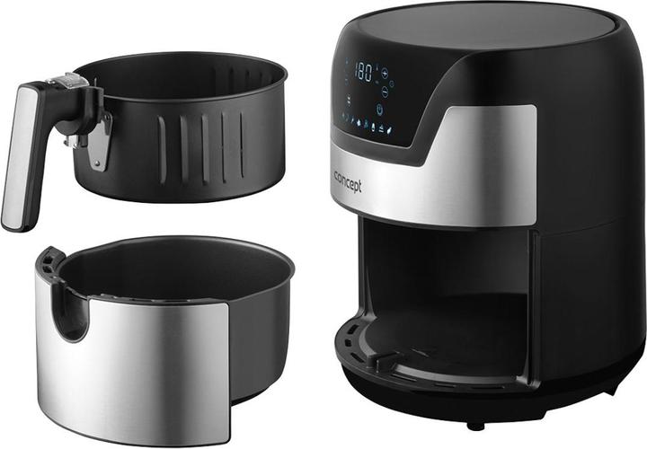 Actual product image Concept FR3500 Deep Fryer One/One(s) Self-contained Hot Air Fryer, Metallic