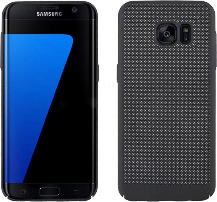Produktbild König Design Handyhülle für Samsung Galaxy S7 Edge Schutzcase Backcover Bumper Etuis Schwarz (Samsung Galaxy S7 Edge)