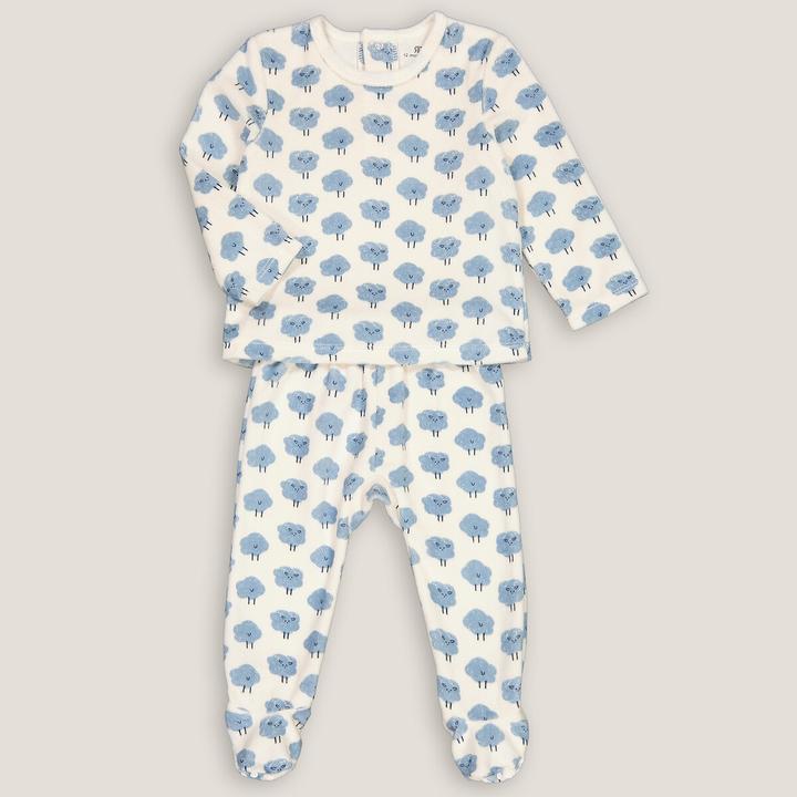 Produktbild La Redoute Collections 2-teiliger Samt-Pyjama mit Füssen (86)