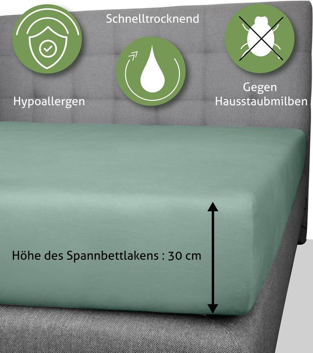 Produktbild Aspero Bambus Spannbettlaken Macau (140 x 200 cm)