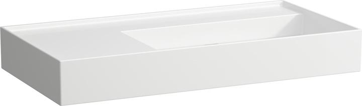 Image du produit Laufen Kartell lavabo, encastré, tablette à gauche, sans trou pour robinet, sans trop-plein, 900x4 (900 mm, 460 mm)