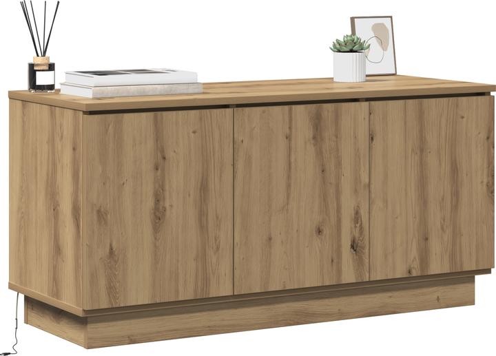 Actual product image VidaXL TV cabinet solid oak 100x38x49 cm wood-based material