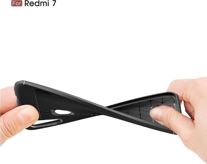 Produktbild Screenguard Xiaomi Redmi 7 Hülle Leather Design TPU Cover (Xiaomi Redmi 7)