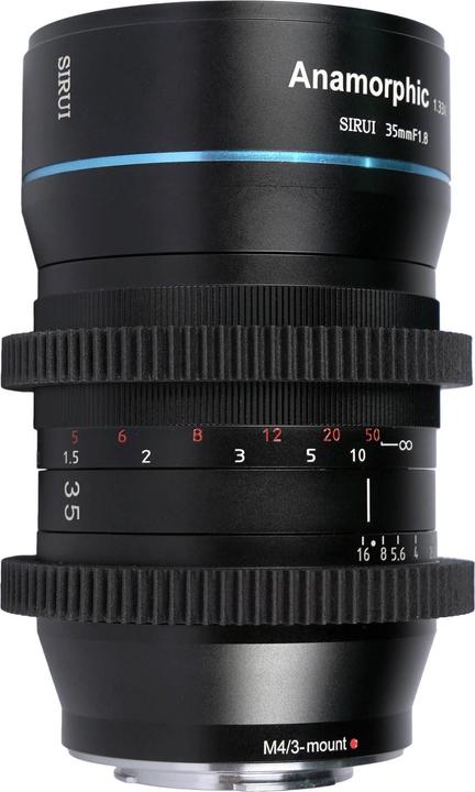 Actual product image Sirui 35mm F1.8 Anamorphic, MFT Mount (Micro Four Thirds, Micro Four Thirds)