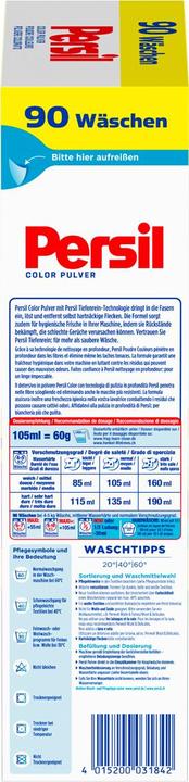 Energie-Label Persil Color Pulver (90 Waschgänge, Waschpulver)