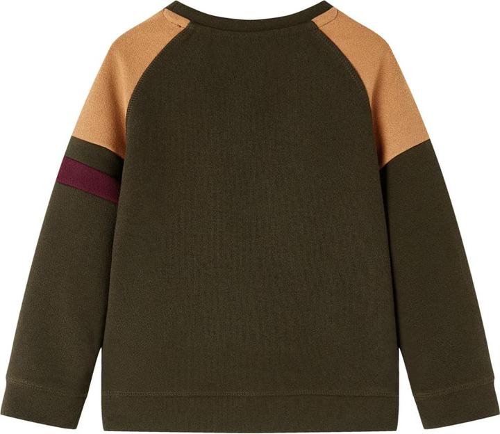 Image du produit VidaXL Sweat-shirt pour enfant Kaki foncé et marron chameau (104)