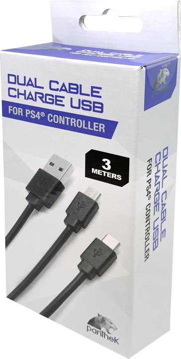 Panthek PlayStation 4 Dual Charging Cable (PS4, Xbox One S)