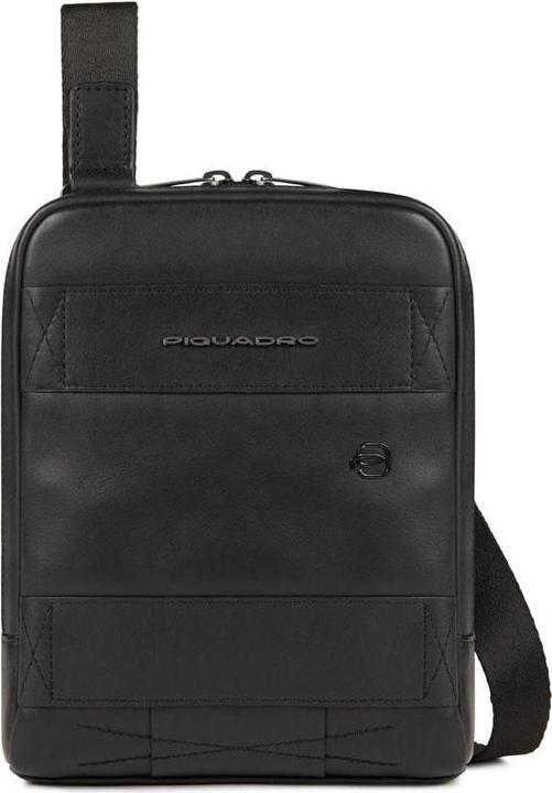 Produktbild Piquadro Obidos, Leather Crossbody Bag, Black, 17 x 22 x 5.00 cm, For Men (iPad mini)