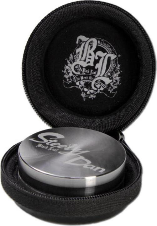 Actual product image Black Leaf Steely Dan Stainless Steel Grinder 2-piece