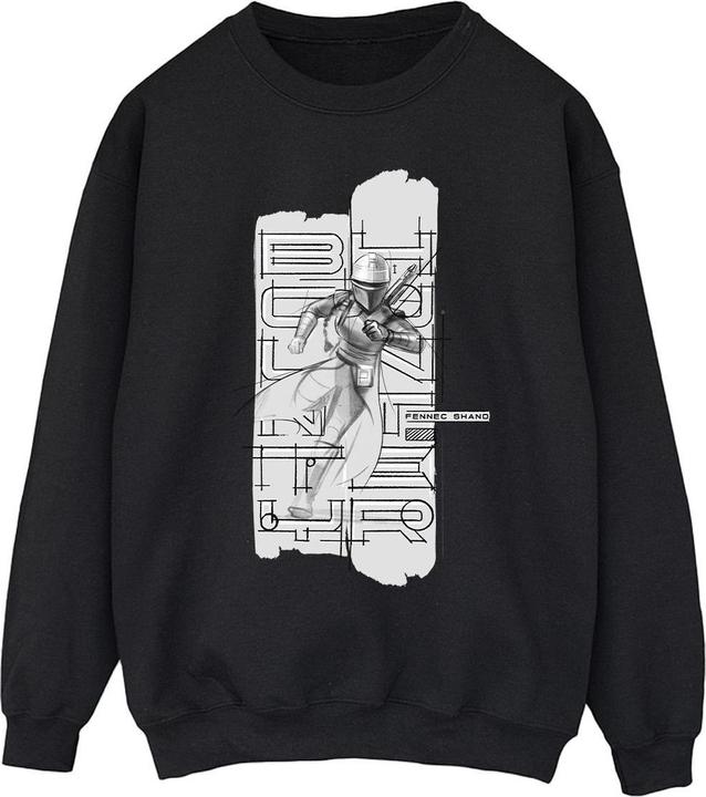 Star Wars The Book Of Boba Fett Fennec Illustration Sweatshirt (5XL)