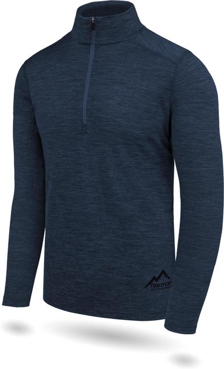 Produktbild Normani Herren Merino Langarm mit 1/4 Zipper Canberra - 1583 (XL)
