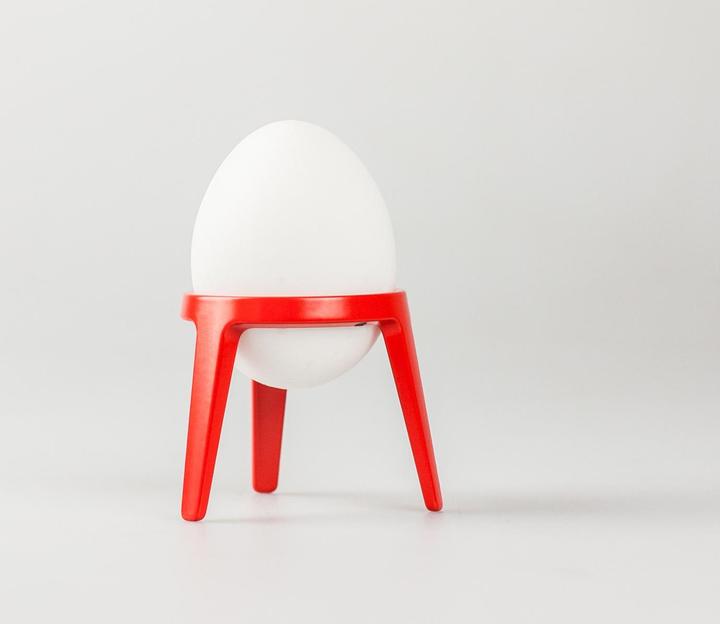 Actual product image Rocket Egg cup red
