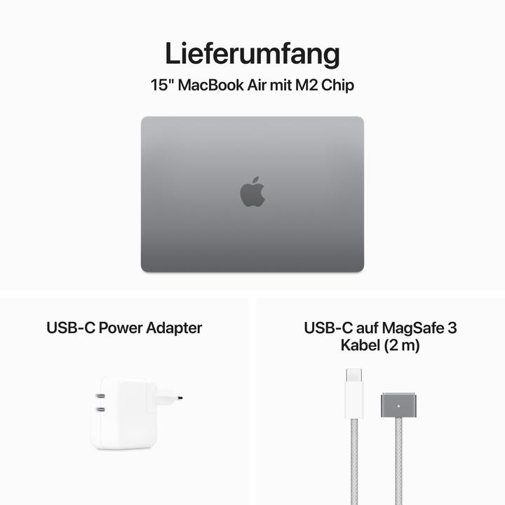 Image du produit Apple MacBook Air - 2023 (15", M2, 8 Go, 256 Go, DE)