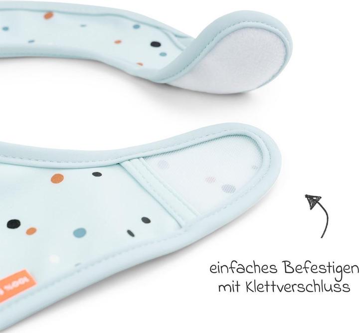 Produktbild Done by Deer Lätzchen mit Klettverschluss 2er Pack Elphee Blau