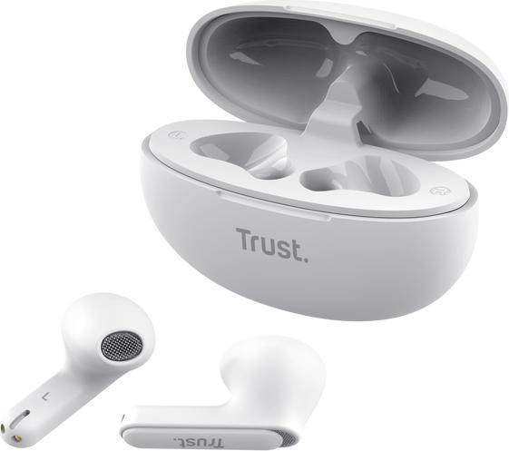 Actual product image Trust Yavi Bt Enc Earphones White (ANC, 6 h, Cable)