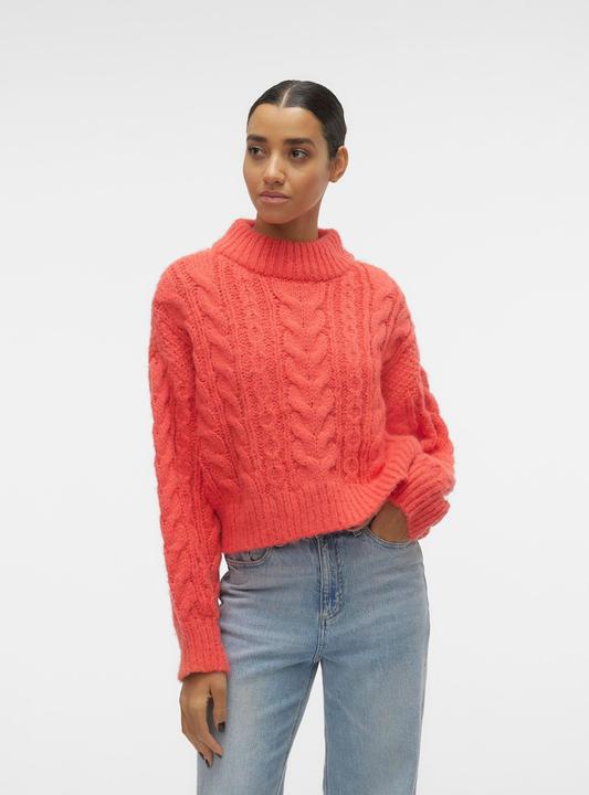 Image du produit Vero Moda VMDREAM LS HIGHNCK CROP PULLOVER GA EXC Pull en maille (L)