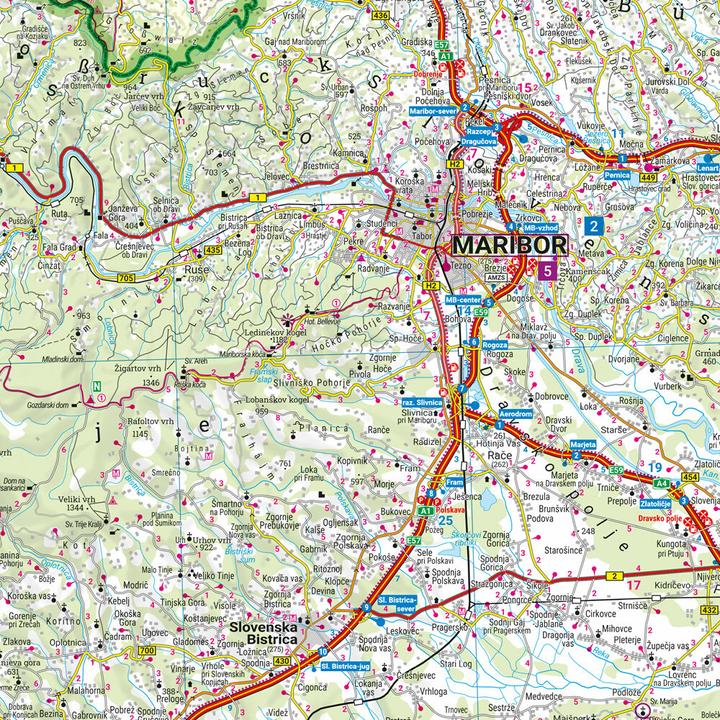 Produktbild Slowenien, Strassen- und Freizeitkarte 1:150.000, freytag & berndt