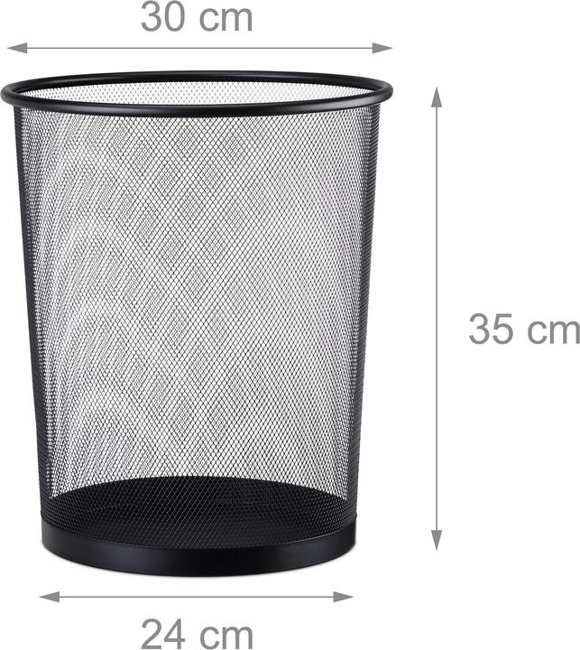 Immagine prodotto Relaxdays Cestino gettacarte grande (19 l)