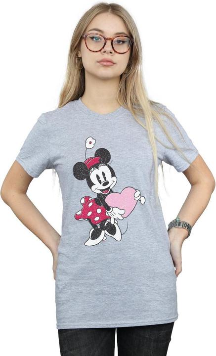 Immagine prodotto Disney Minnie Mouse Love Heart Maglietta Ampia Donna (M)
