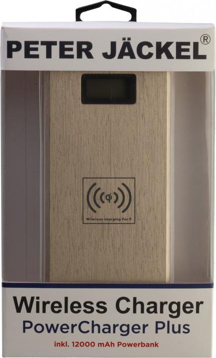 Actual product image Peter Jäckel Qi Wireless Charger PowerStar 12.000mAh Gold
