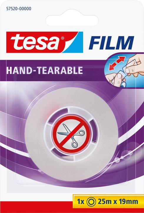 tesa tesafilm Klebeband von Hand einreissbar (19 mm)