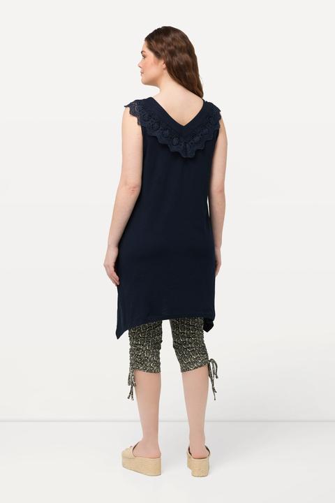 Produktbild Ulla Popken Longtop, Spitze, V-Ausschnitt, ärmellos (50, 52)