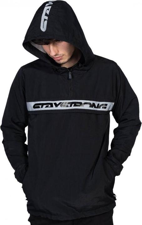 Stay Strong Regenjacke mit Reflektorstreifen