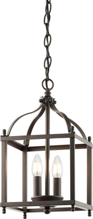 Elstead Lighting Larkin Hängeleuchte E14 2-fach Ältere Bronze (E14)