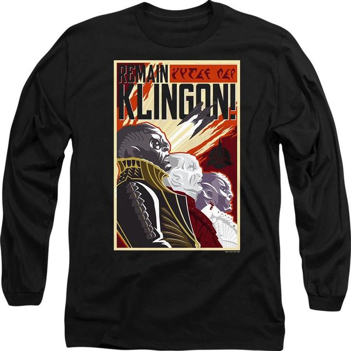 Universal Textiles Remain Klingon TShirt (L)