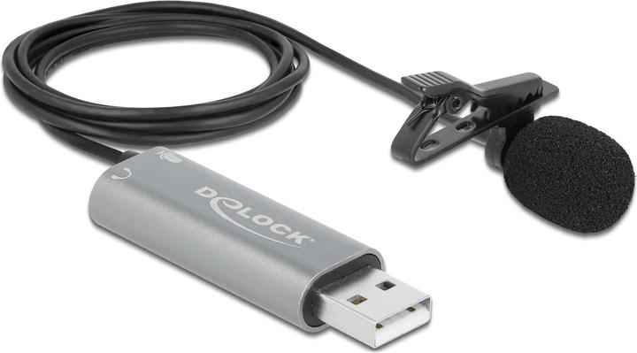 Actual product image Delock Microphone USB Tie/Lavier, Omnidirectional 24Bit/192Khz