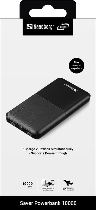 Actual product image Sandberg Saver (10000 mAh, 37 Wh)