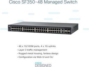 Produktbild Cisco SF350-48: 48 Port Managed Switch (48 Ports)