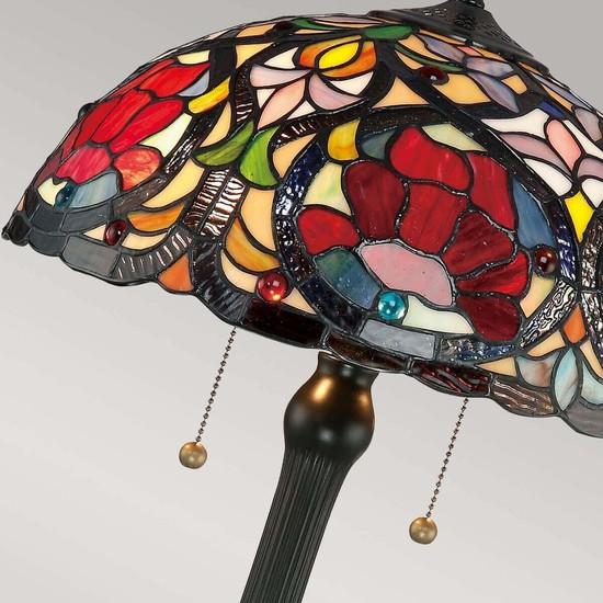 Actual product image Elstead Lighting Larissa Tischleuchte E27 2-fach Vintage-Bronze (E27)