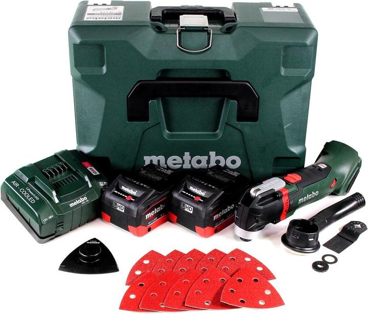 Actual product image Metabo MT 18 LTX battery multitool 18V ( 613021840 ) OIS-/Starlock-compatible + 2x battery 5,5Ah + charger