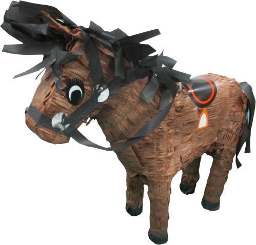 Actual product image Magni Amscan P15150 - Pinata Horse, brown, 53.9 x 43.8 x 17.7 cm, to fill, children's birthday, party pi
