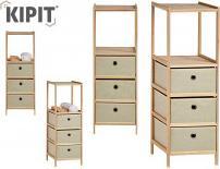 Immagine prodotto Kipit scaffale 2 ripiani 3 cassetti naturale