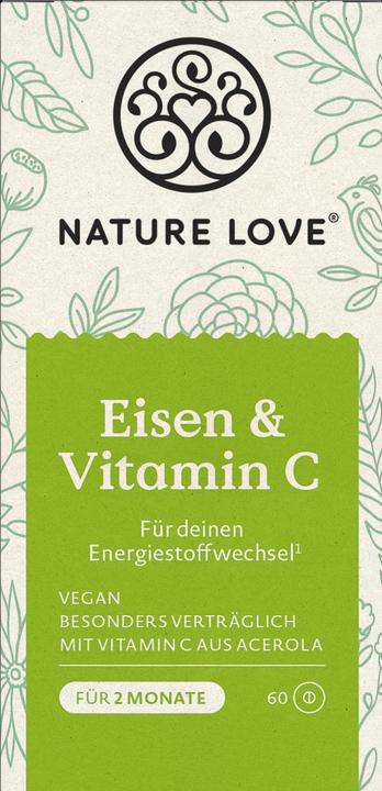 Actual product image Nature Love Iron & Vitamin C (60 Piece, 45 g)