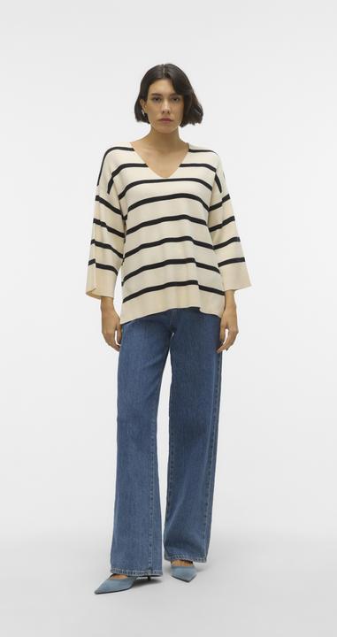 Immagine prodotto Vero Moda Scollo a V Maglia a spalla scesa Maglia a maglia (XS)