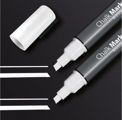 Produktbild Sigel Kreidemarker 50 2 Stück, Weiss (Weiss, 5 mm, 2 x)