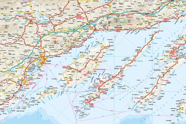 Produktbild Kroatien 1 : 300.000 / 700.000 300000