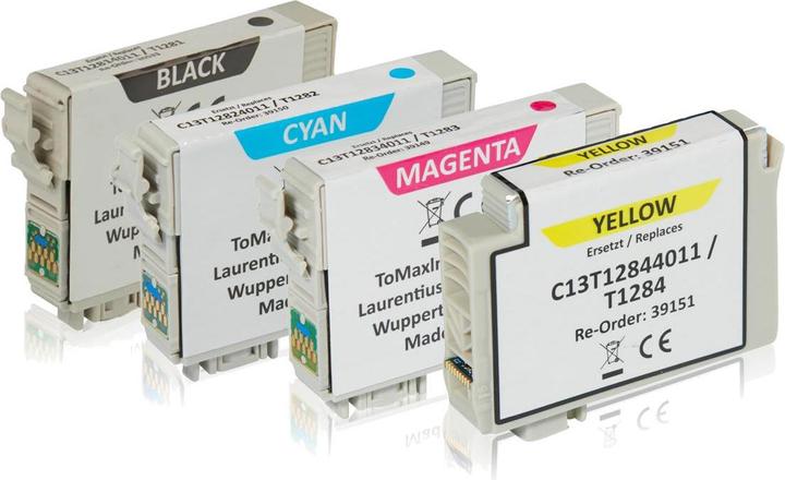 Image du produit Inkadoo Compatible avec Epson C 13 T 12854012 / T1285 Cartouche d'encre (M, CF, C, Y)