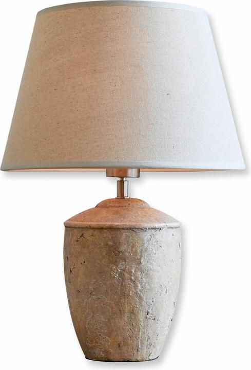 Actual product image Loberon Table Lamp Verfaille Antique Grey (E27)