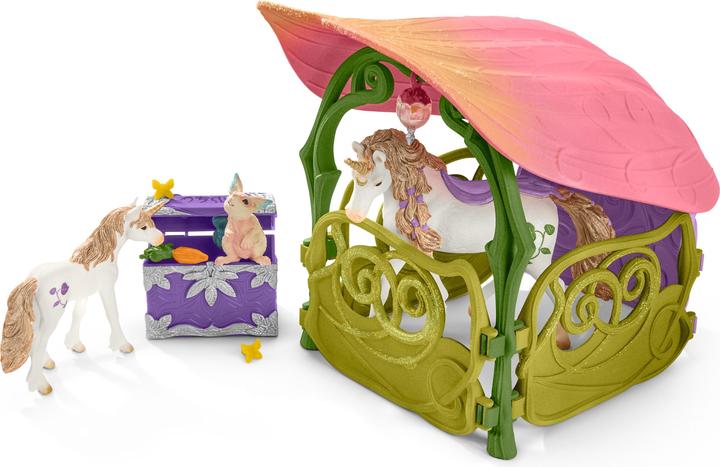 Schleich Glitzerndes Blütenhaus mit Einhörnern, See und Stall