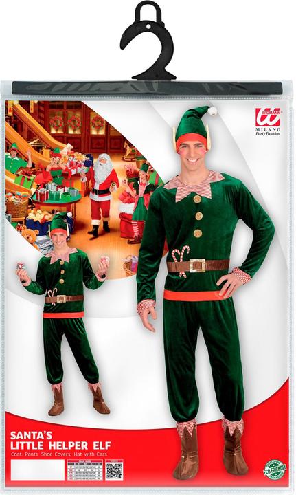 Produktbild Widmann ELF - SANTAS KLEINER HELFER (Oberteil, Hose, Schuhüberzieher, Mütze mit Ohren), S (S)