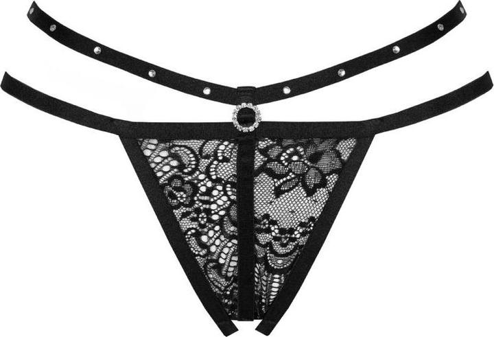 Image du produit LivCo Corsetti Fashion Nomade Thong Crotchless Noir (M)
