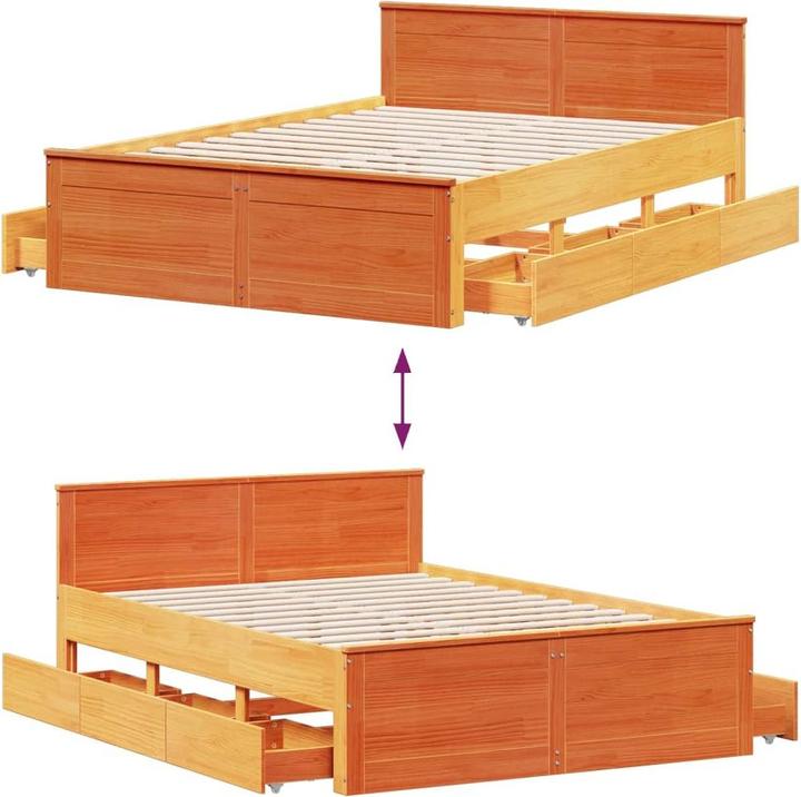Immagine prodotto VidaXL Letto senza materasso con testiera (150 x 200 cm)