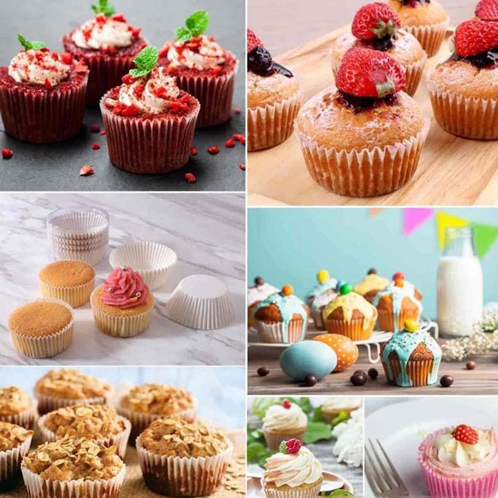 Produktbild König Design 100 Muffinförmchen Pralinenförmchen Papier Backform Backen Haushalt Backzubehör