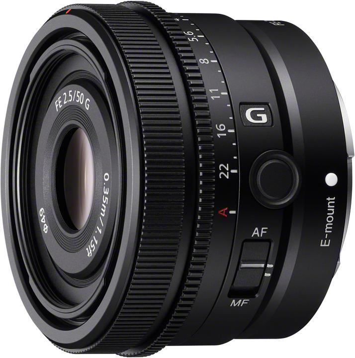 Sony FE 50mm f/2.5 G (Sony E, Full-frame)
